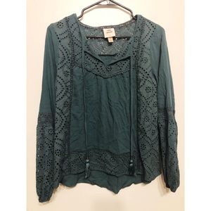 Knox Rose Eyelet Blouse // S